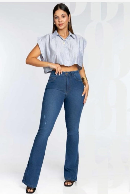 CALÇA JEANS FLARE BIOTIPO REF:30727
